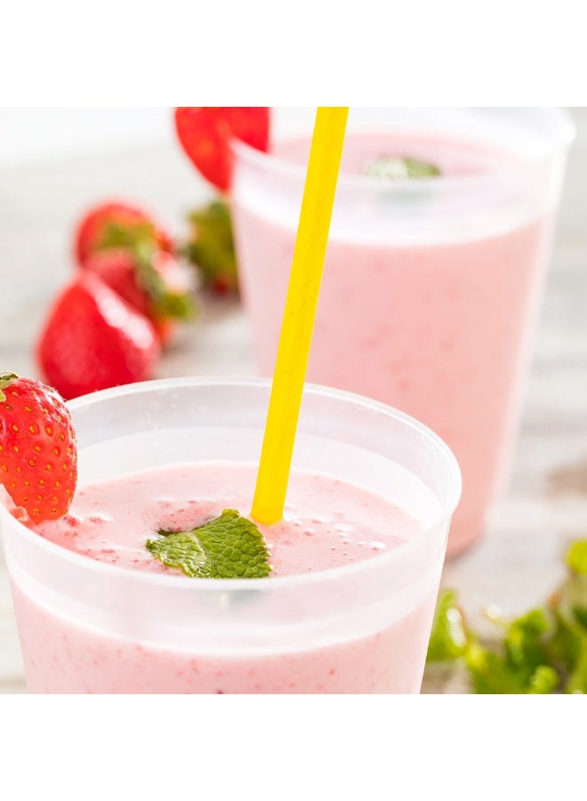 Restaurantware Durable Paper Straws, Paper Drinking Straws - Yellow - For Holidays, Birthdays, Weddings, Showers or Everyday - 7.8" - 100ct Box - Image 3