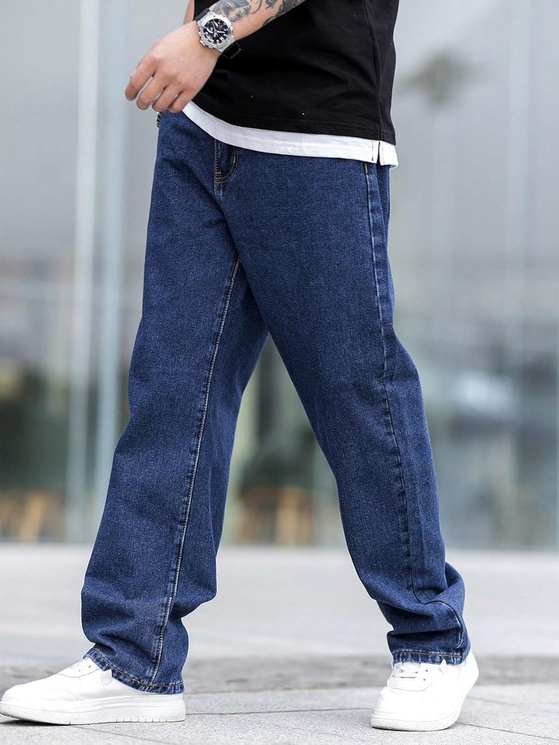 KOTTY Men's Solid Regular Fit Mid Distressed Fashionable Trendy Denim Jeans(Blue,30) - Image 3