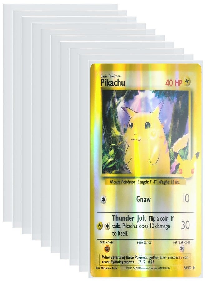 tutata Jumbo-Card-Sleeves 5.4x7.5 4 Mil Extra-Thick Big Card Protector Sleeves Jumbo Card Protector-50 Pack - Image 1