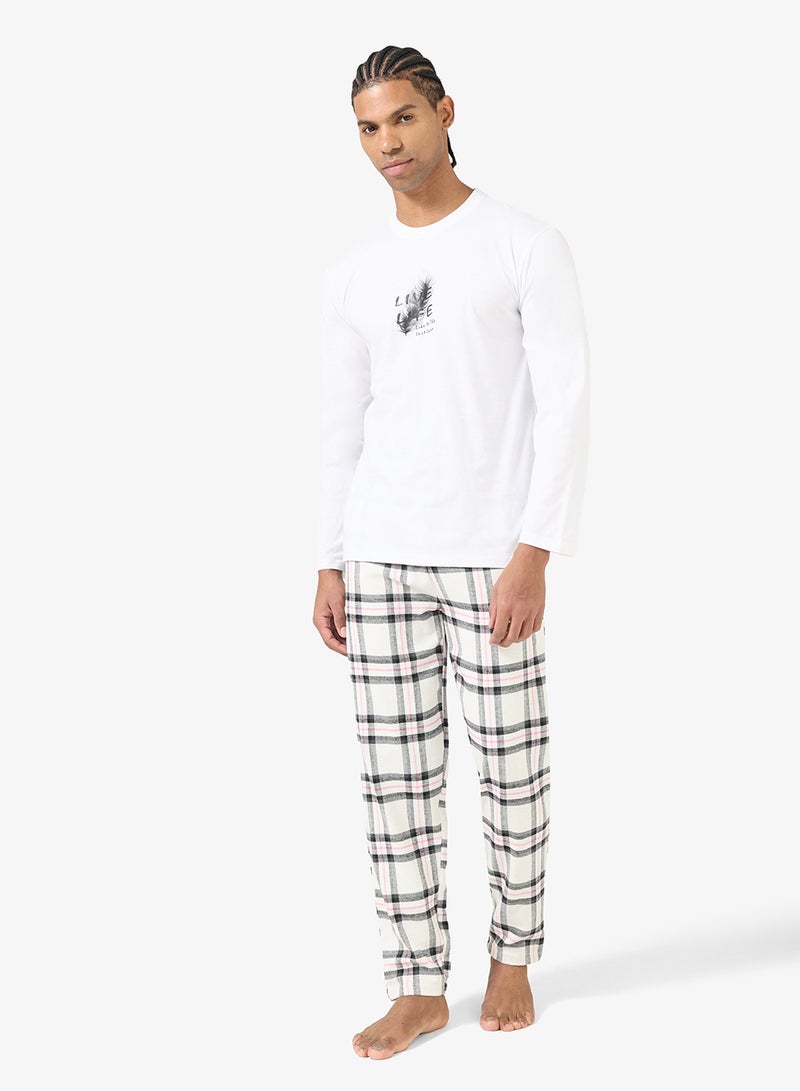 سفنتي فايف طقم بيجامة تي شيرت وبنطلون - Image 5