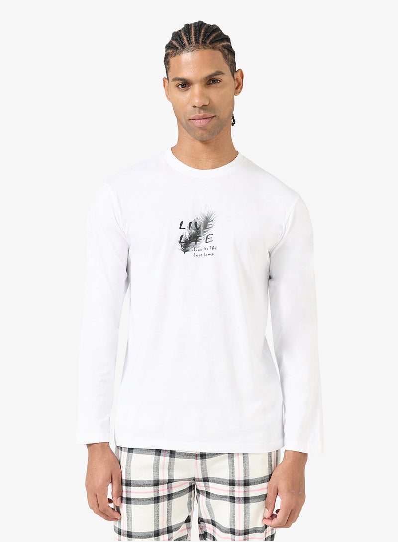 سفنتي فايف طقم بيجامة تي شيرت وبنطلون - Image 3