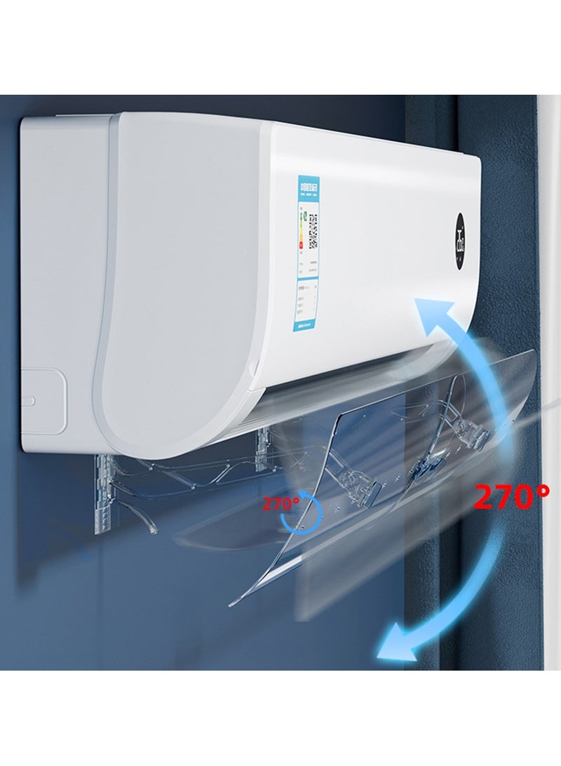Universal anti-direct blow deflector for split air conditioners - Adjustable Angle design without drilling, invisible and compatible with all models (Quick installation)  - Image 4