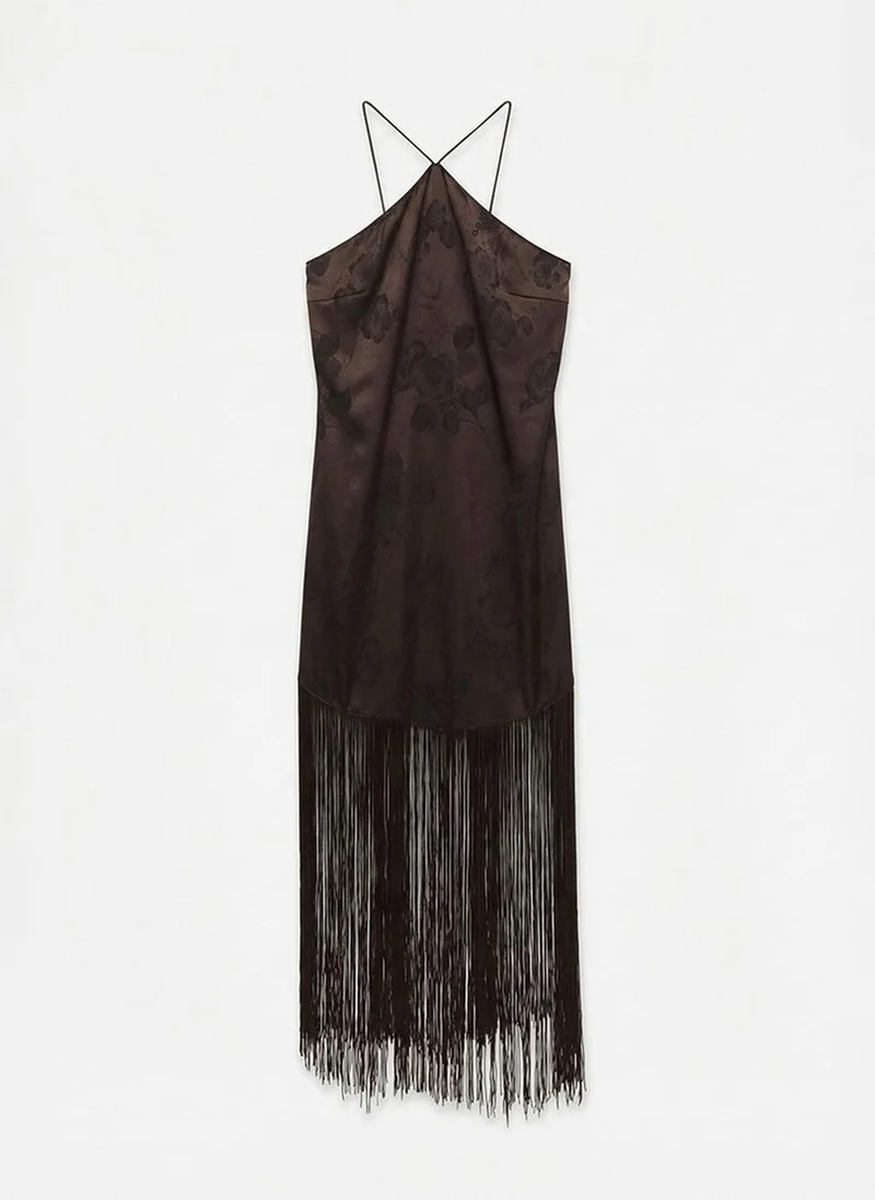 Vero Moda  Women's VMTATHIANA Short Fringe Dress for Women | Best Price UAE