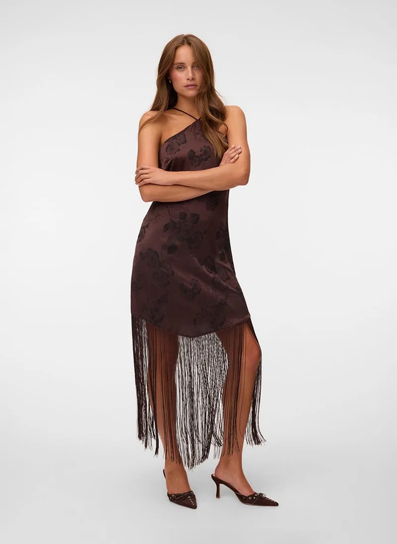 Vero Moda  Women's VMTATHIANA Short Fringe Dress for Women | Best Price UAE