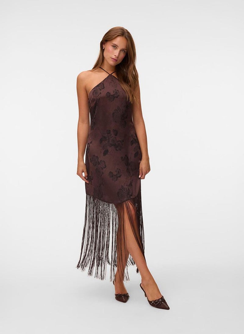 VERO MODA Women's VMTATHIANA Short Fringe Dress - Image 1