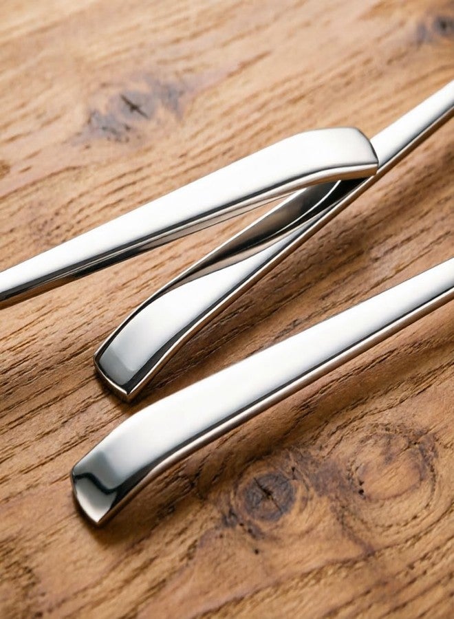Txhlyx Serving Spoons,SUS 304 Stainless Steel – for Buffet,family reunions,Dishwasher Safe – Set of 2, 9.8 Inch - Image 4