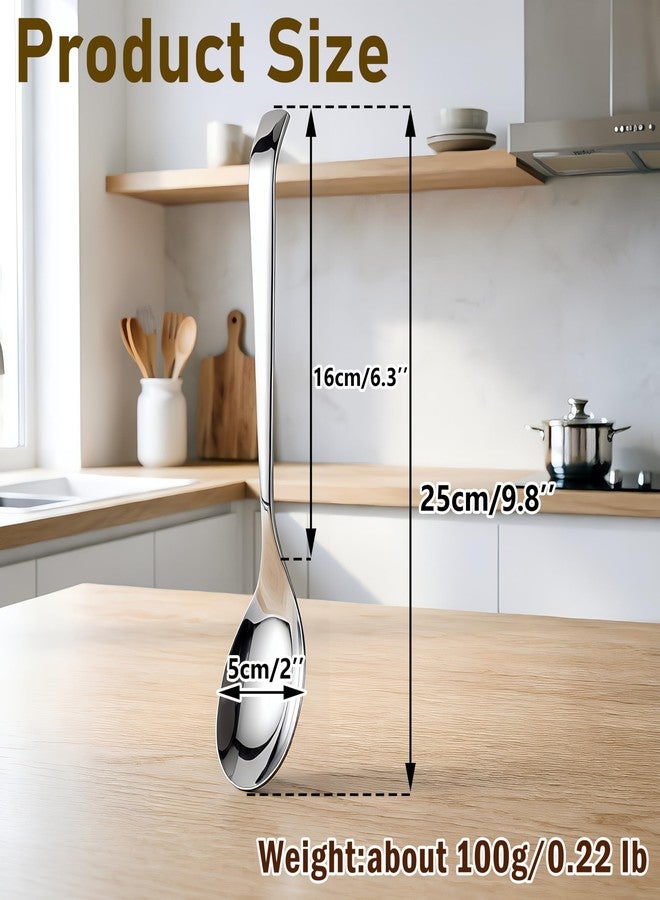 Txhlyx Serving Spoons,SUS 304 Stainless Steel – for Buffet,family reunions,Dishwasher Safe – Set of 2, 9.8 Inch - Image 3