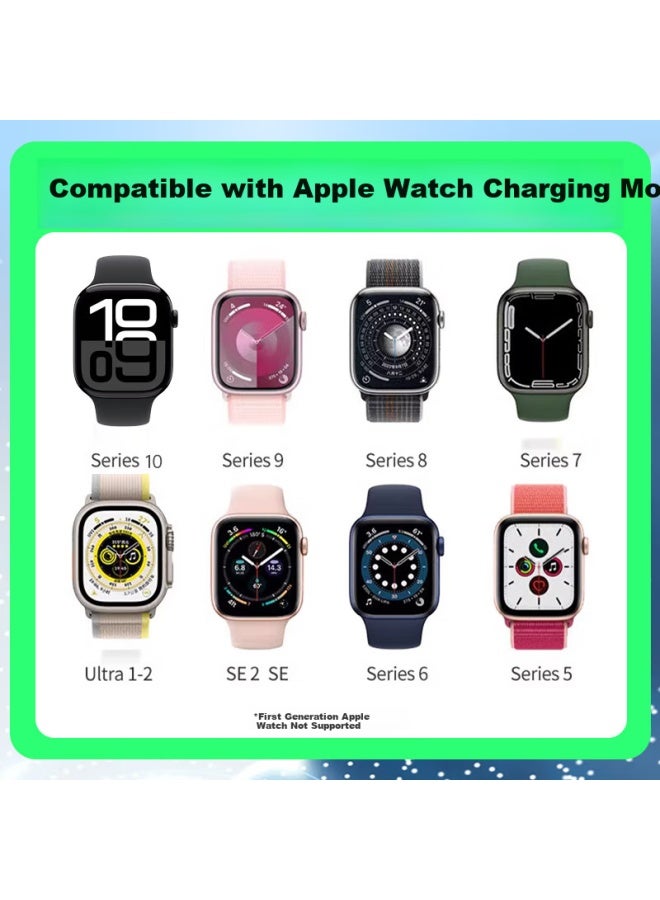 Win Potential Winqian 2-in-1 Charging Stand For Apple Watch, Compatible With Watch S10/s9/s8/7/6/5/4/3/se/ultra2 Charging Cable, Iwatch Magnetic Charging Dock - Image 4