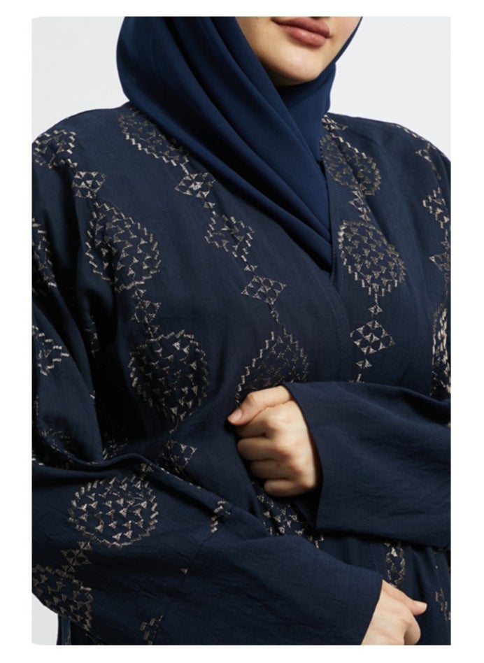 Evva Evva Luxury Saudi Abaya for Women – Elegant Open Front Modest Wear in Premium Fabric – Ideal for Ramadan, Eid, and Everyday Elegance  - Image 3