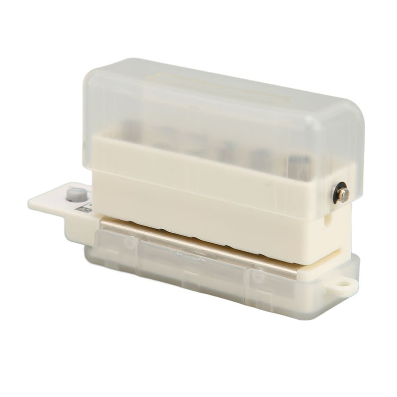 6 Hole Paper Puncher: Transparent, 2-Sheet Capacity, Positioning Pillar - Mini Portable, Chip Collection Box Planner Hole Punch for DIY Loose Leaf Binders, Planners, Home Office Use - Image 2