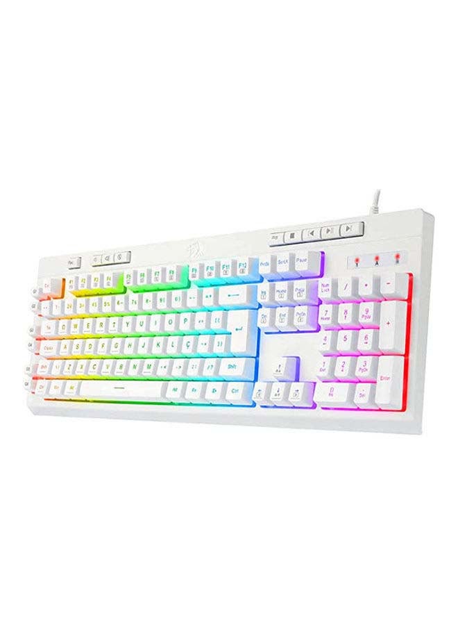 REDRAGON K512 SHIVA RGB Membrane Gaming Keyboard With 8 Multimedia Keys-6 Macro Keys - Image 2