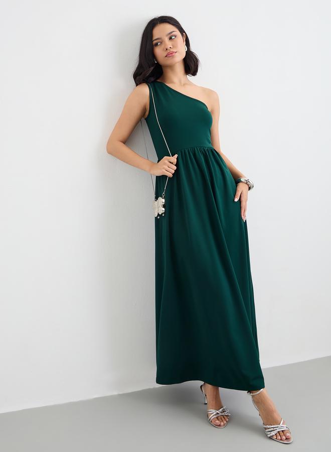 ستايلي فستان ماكسي ستايلي بكتف واحد - Image 1