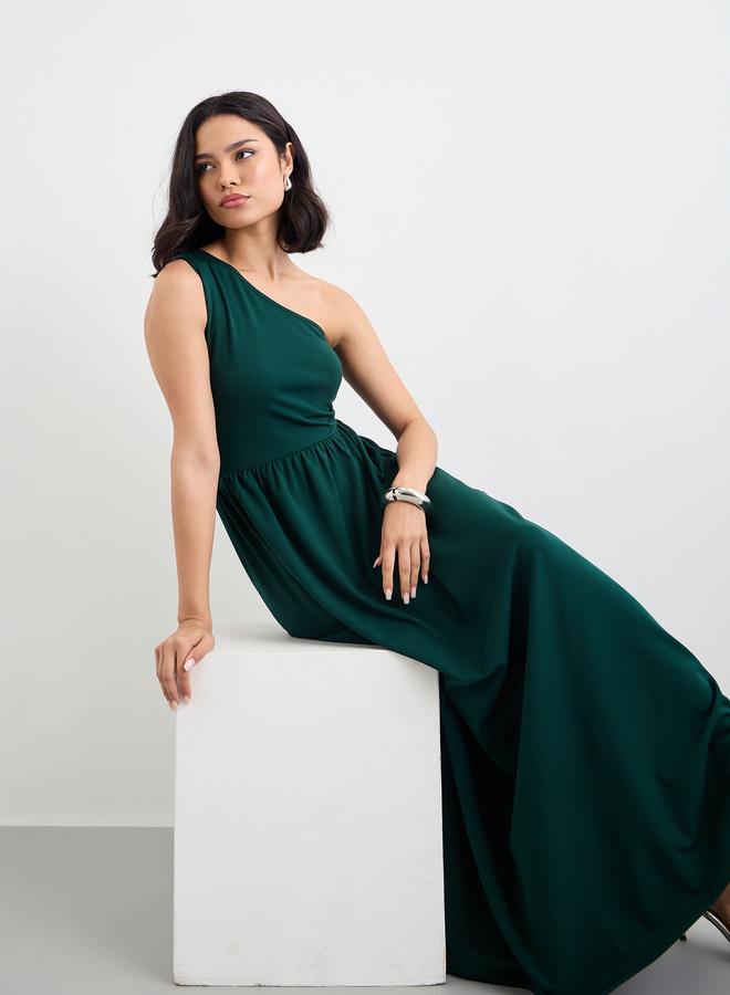 ستايلي فستان ماكسي ستايلي بكتف واحد - Image 5