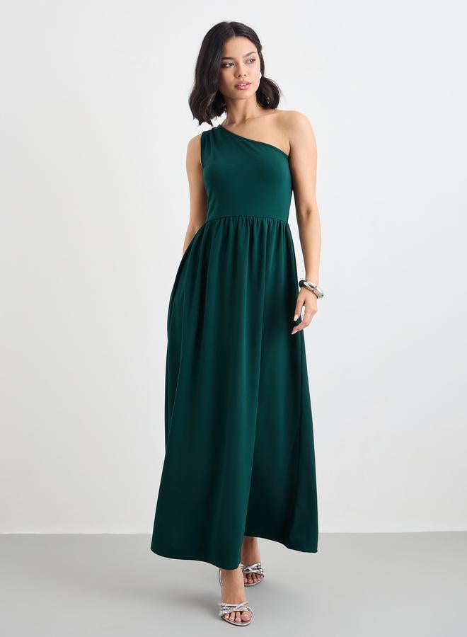 ستايلي فستان ماكسي ستايلي بكتف واحد - Image 2