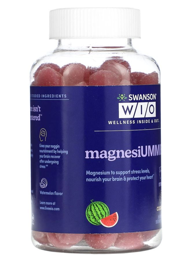 Swanson WIO MagnesiUMMIES Watermelon 120 Gummies - Image 2