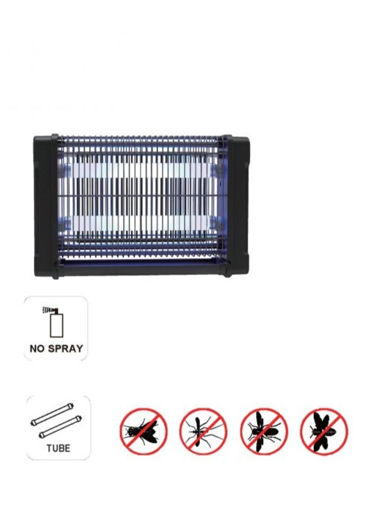 جنرال تيك Generaltec Chemical-Free Electric Insect Killer – Model GIKL42 | Eco-Friendly UV Insect Trap | 16W UV Tube (2x8W) | Indoor Use | 1-Year Warranty 16 W GIKL42 Black - Image 2