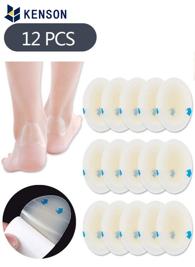 KENSON 12-Piece Blister Bandages, Blister Pads Gel Blister Cushions, Waterproof Ultra Thin Hydrocolloid Seal Adhesive Bandages for Fingers Toes Heel Blister Prevention - Image 1