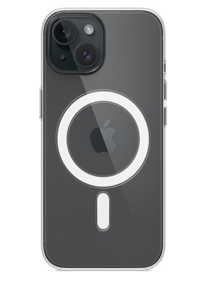 Magsafe Case for iPhone 15 Plus Magsafe Clear Cover Magnetic Wireless Charging Support, Shockproof Protection, Scratch-Resistant for iPhone 15 Plus - Clear - Image 2