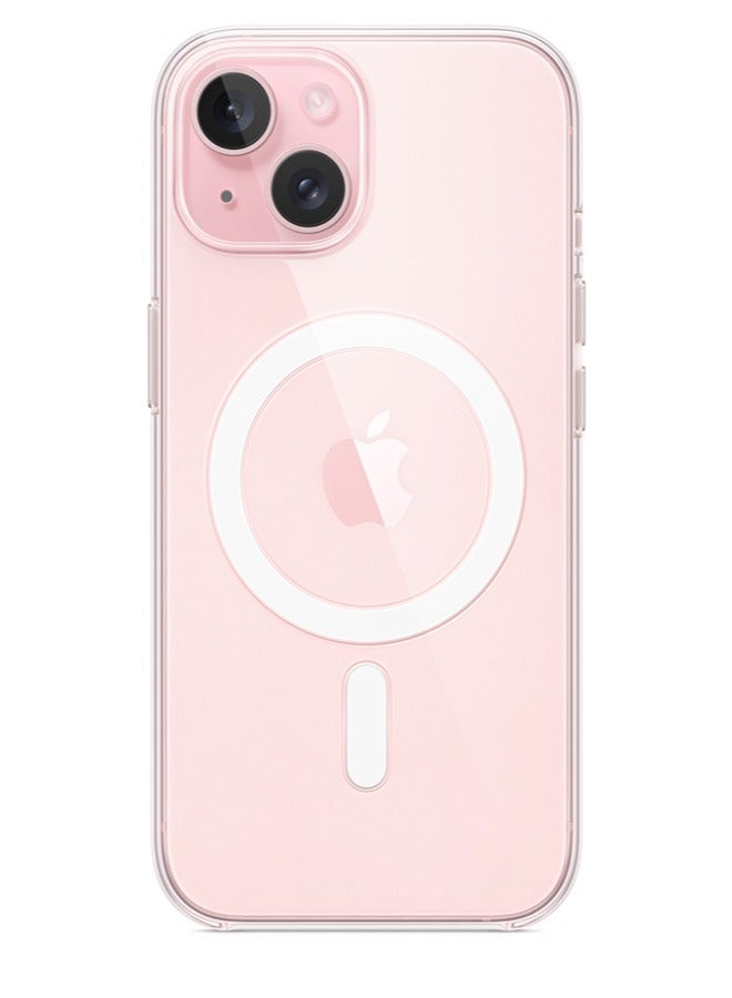 Magsafe Case for iPhone 15 Plus Magsafe Clear Cover Magnetic Wireless Charging Support, Shockproof Protection, Scratch-Resistant for iPhone 15 Plus - Clear - Image 4