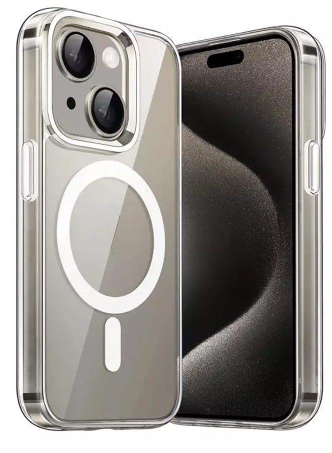 Magsafe Case for iPhone 15 Plus Magsafe Clear Cover Magnetic Wireless Charging Support, Shockproof Protection, Scratch-Resistant for iPhone 15 Plus - Clear - Image 1