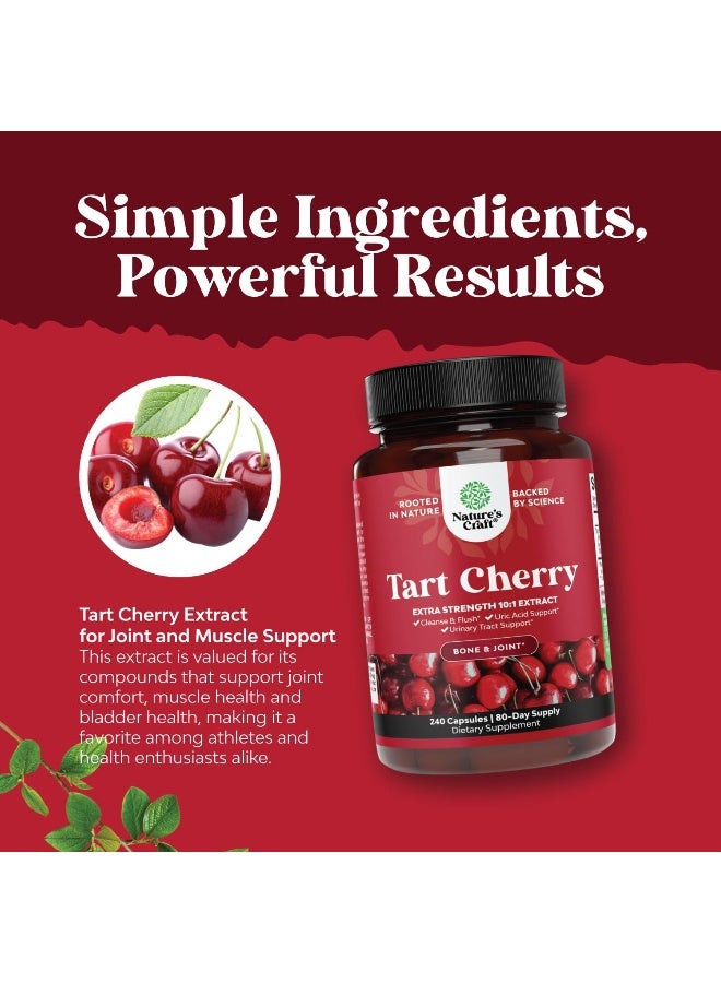 نايتشرز كرافت كبسولات دعم العظام والمفاصل بنكهة الكرز الحامض، عبوة من 240 كبسولة - Image 5