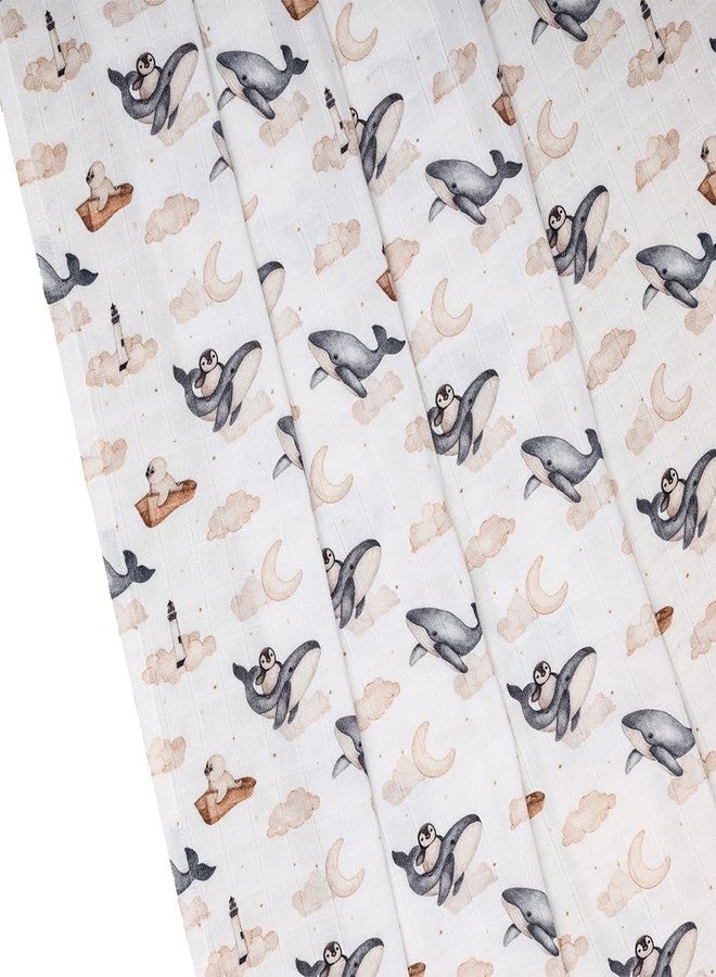 Cugo Baby Swaddle Blanket (Dreamy Whale) - Soft, Cozy & Secure for Newborns | Baby Blanket | Baby Quilt - Image 5
