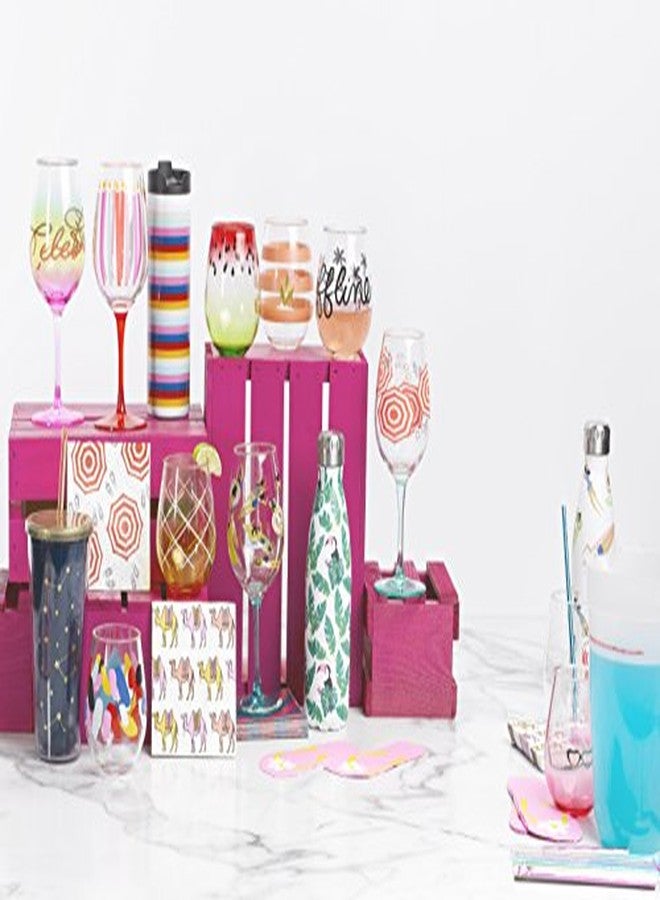 X&O PAPER GOODS كأس نبيذ أكريليك من X&O Paper Goods، موديل QWGO-20897، سعة 12 أونصة، للاحتفال بعيد الميلاد الحادي والعشرين. - Image 2