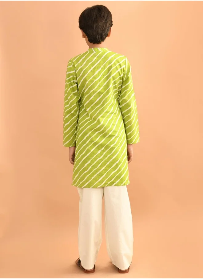 ليلك Kurta Pajama with Attached Nehru Jacket