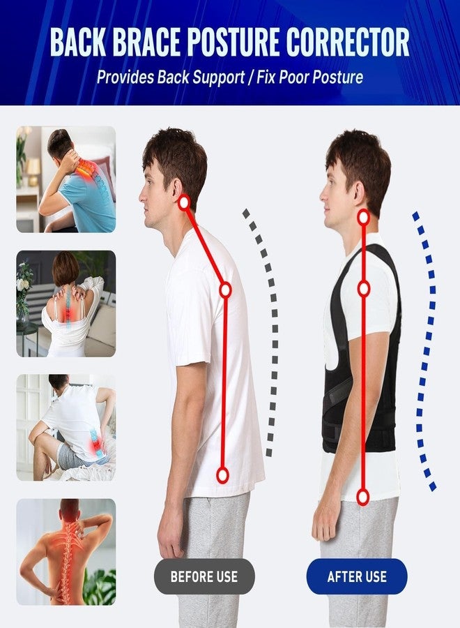 حزام TENACT® لتصحيح وضعية الجسم للرجال والنساء | دعامة ظهر قابلة للتعديل لمحاذاة العمود الفقري وتخفيف آلام الكتف وأعلى الظهر | خامة مريحة وجيدة التهوية (مقاس واحد) - Image 3
