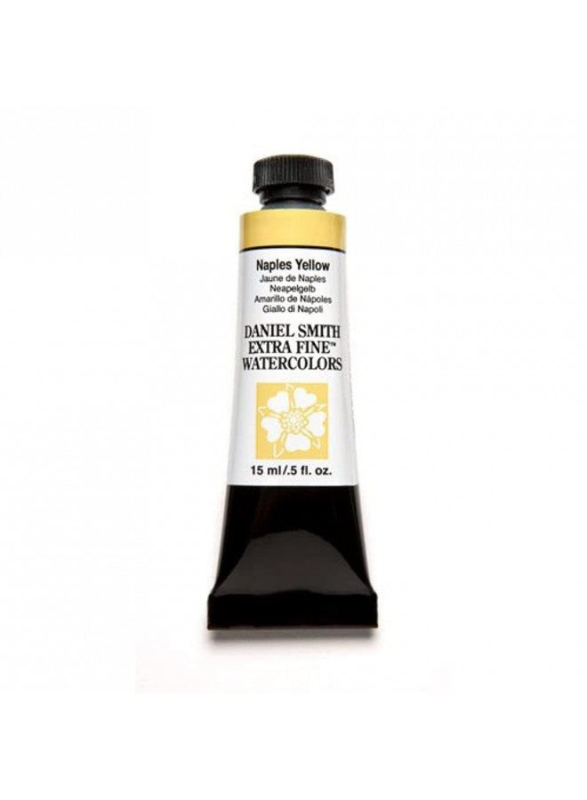 DANIEL SMITH 284600058 Extra Fine Watercolor 15ml Paint Tube, Naples Yellow, 0.5 Fl Oz (Pack of 1) - Image 1