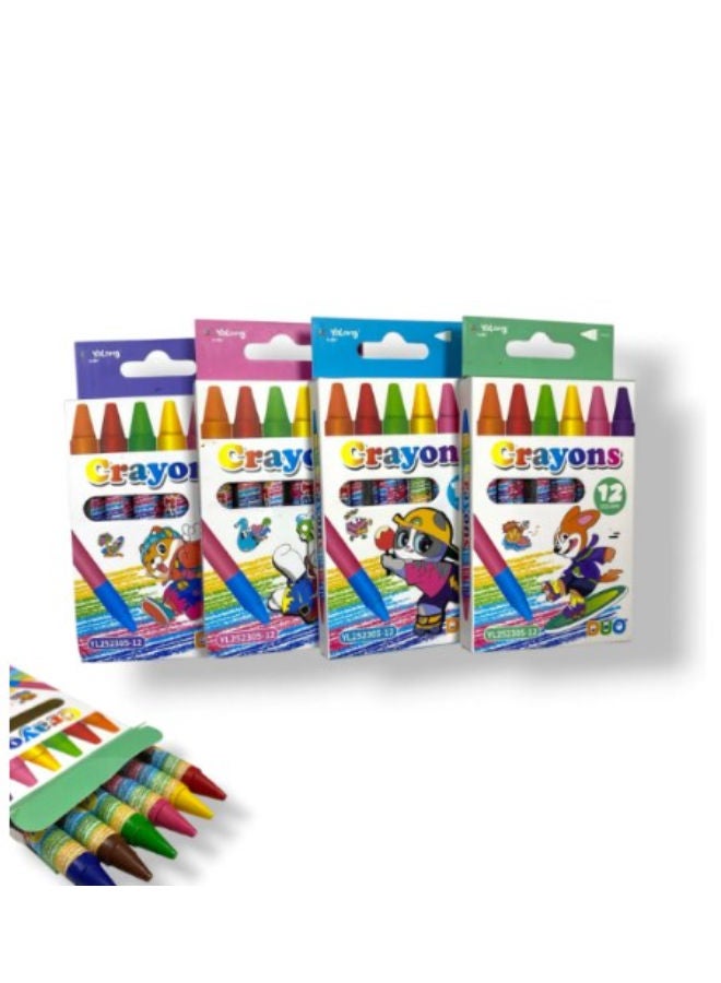 Crayon Color-Dual- 12Color (1 Pcs - Package May Vary)