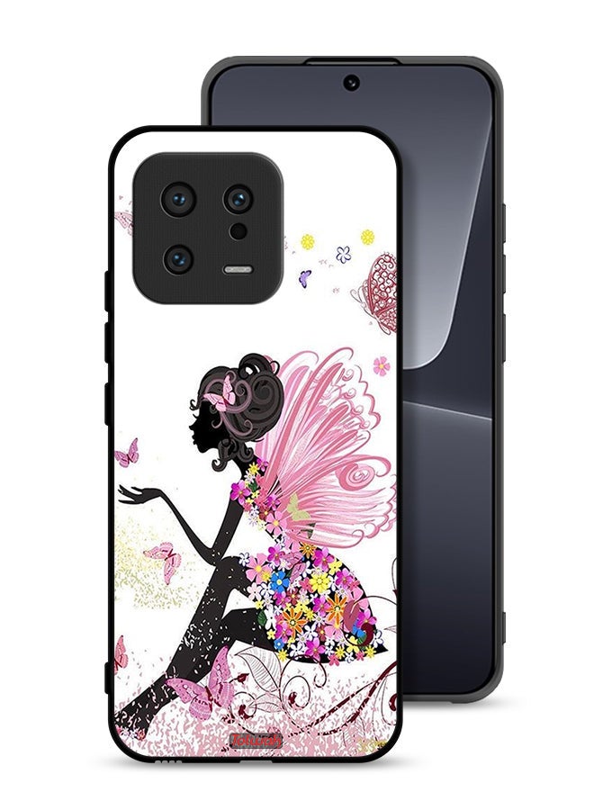 Tolwak Xiaomi 13 Protective Case Cover Butterfly Girl Artwork - Image 1