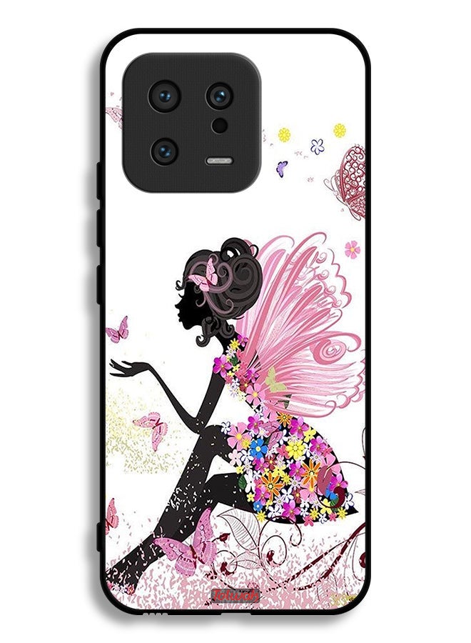 Tolwak Xiaomi 13 Protective Case Cover Butterfly Girl Artwork - Image 2