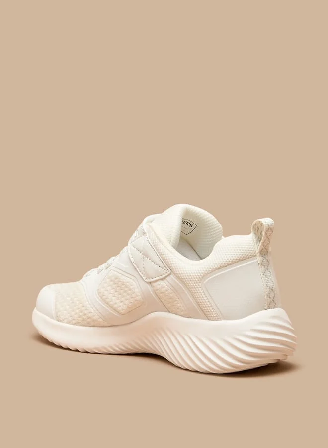 SKECHERS Boys Logo Detail Sneakers With Hook And Loop Closure - Bounder