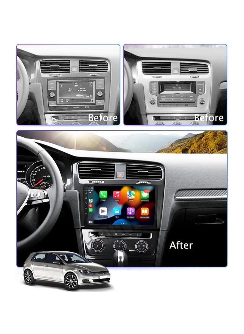 SHEZA STAR - Android Car Stereo for Volkswagen Golf 7 MK7 VII 2013 2014 2015 2016 1GB RAM 32GB ROM 10 Inch MirrorLink WiFi BT, IPS Touch Screen with AHD Camera Included - Image 1