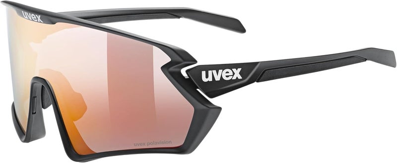 UVEX SUNGLASSES SPORTSTYLE 231 2.0 SET - BLACK MATT/MIRROR RED - Image 1