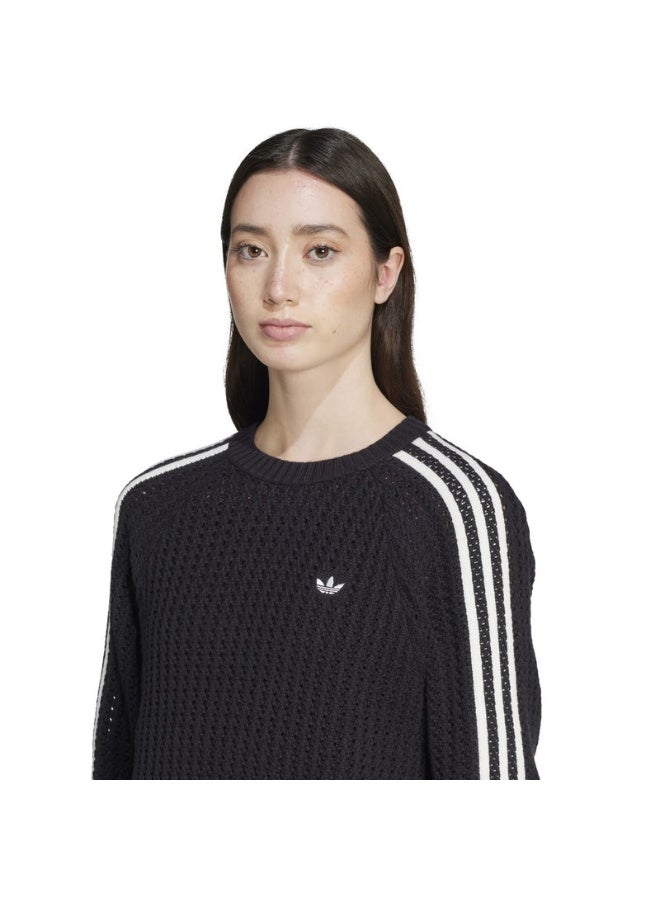 Adidas adidas KNITTED CREW Black Originals Women SWEATSHIRTS  - Image 5