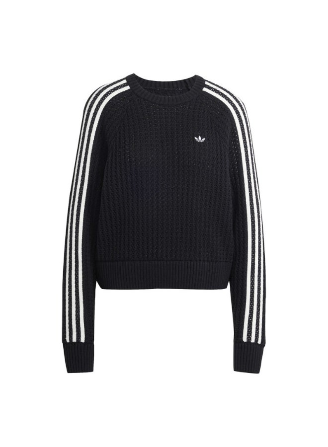 Adidas adidas KNITTED CREW Black Originals Women SWEATSHIRTS  - Image 1