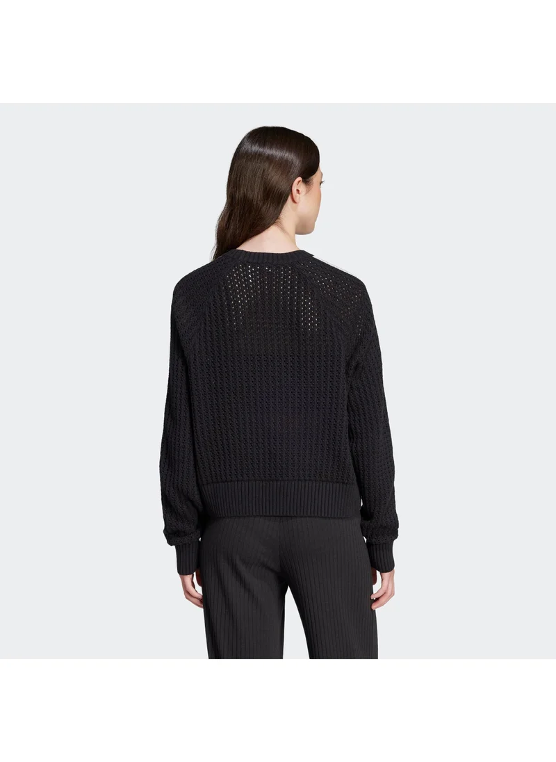 adidas كنزة صوف نسائية أصلية سوداء