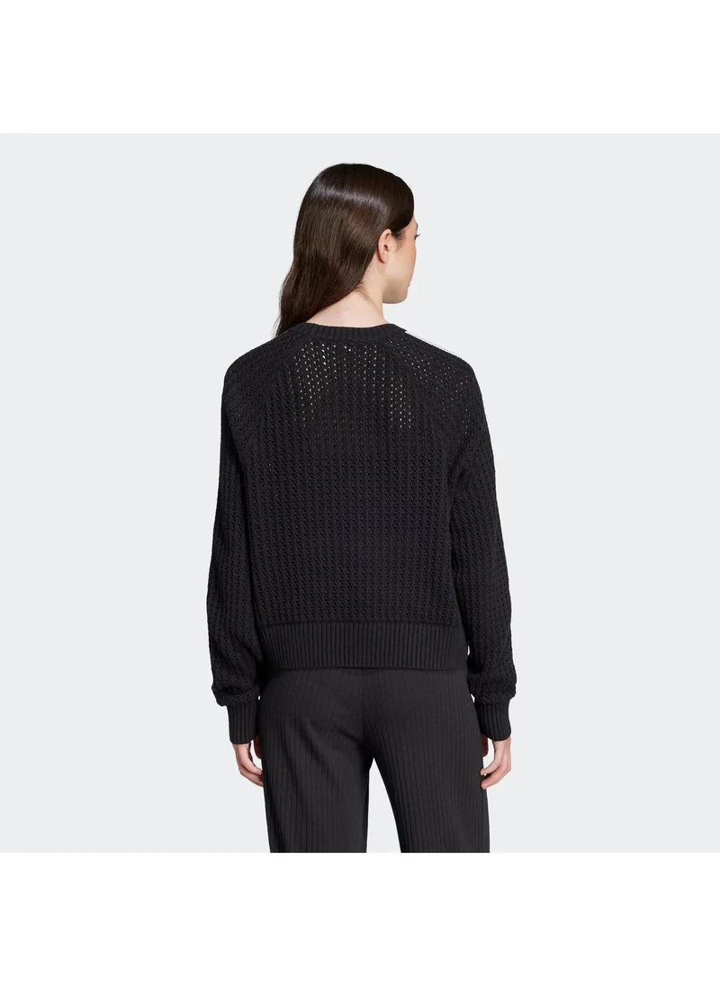 Adidas Originals Black KNITTED CREW Black Originals Women SWEATSHIRTS for Women | Best Price UAE