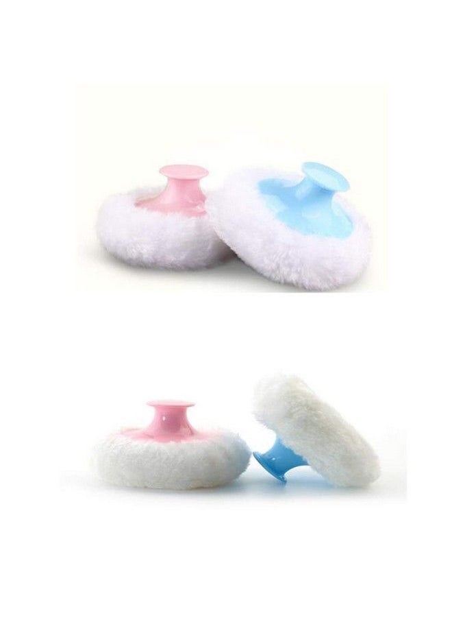 Healifty Powder Puff Baby Body Powder Puff With Handle 4Pcs  - Image 3