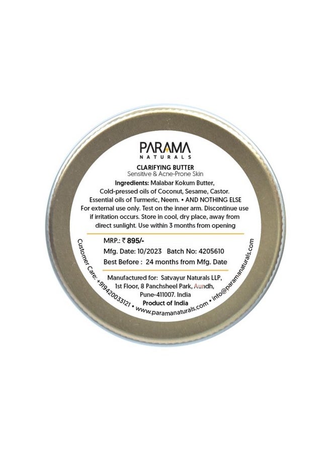 PARAMA NATURALS Clarifying Butter For Winter 31G With Neem For Sensitive Itchy Skin Detoxifying Acneprone Skin Antiaging  - Image 2