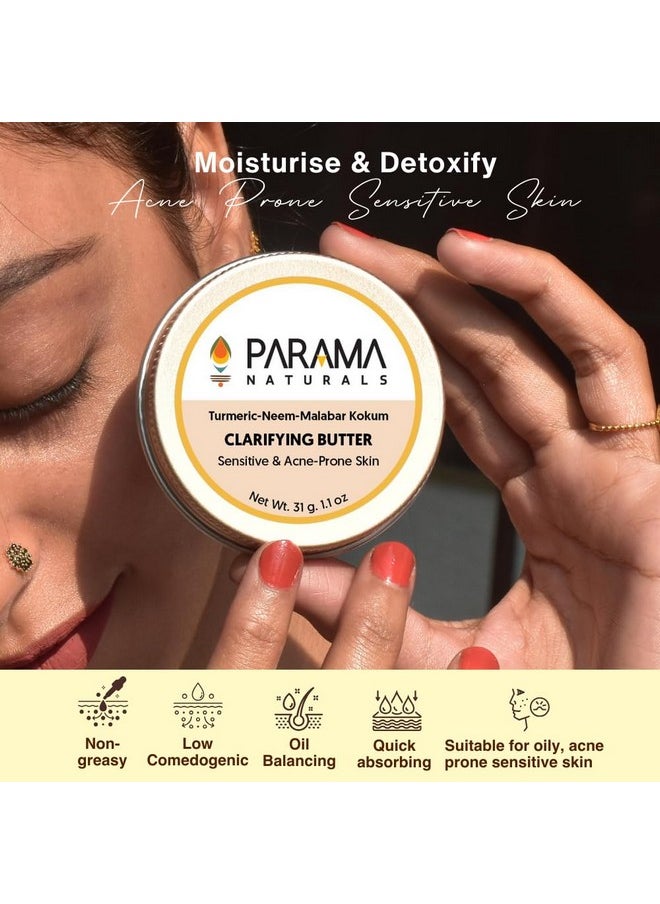 PARAMA NATURALS Clarifying Butter For Winter 31G With Neem For Sensitive Itchy Skin Detoxifying Acneprone Skin Antiaging  - Image 3