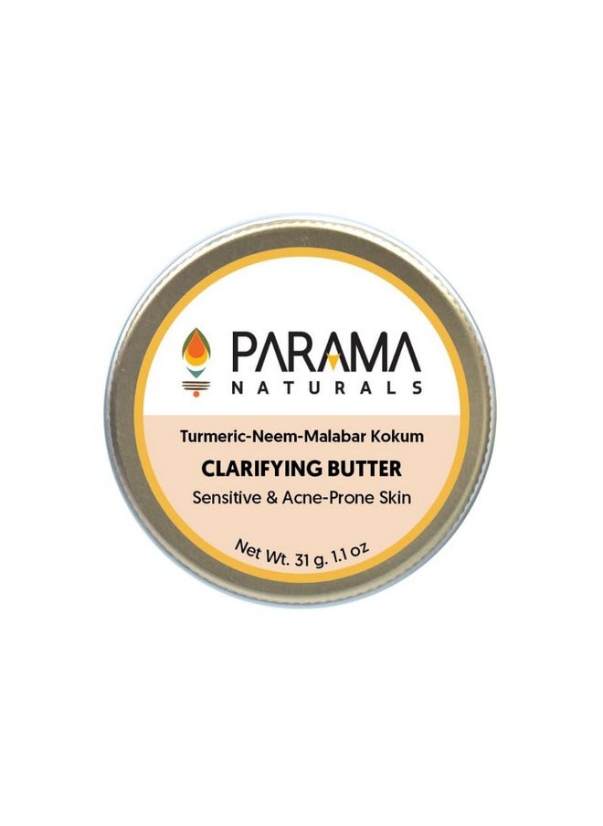 PARAMA NATURALS Clarifying Butter For Winter 31G With Neem For Sensitive Itchy Skin Detoxifying Acneprone Skin Antiaging  - Image 1