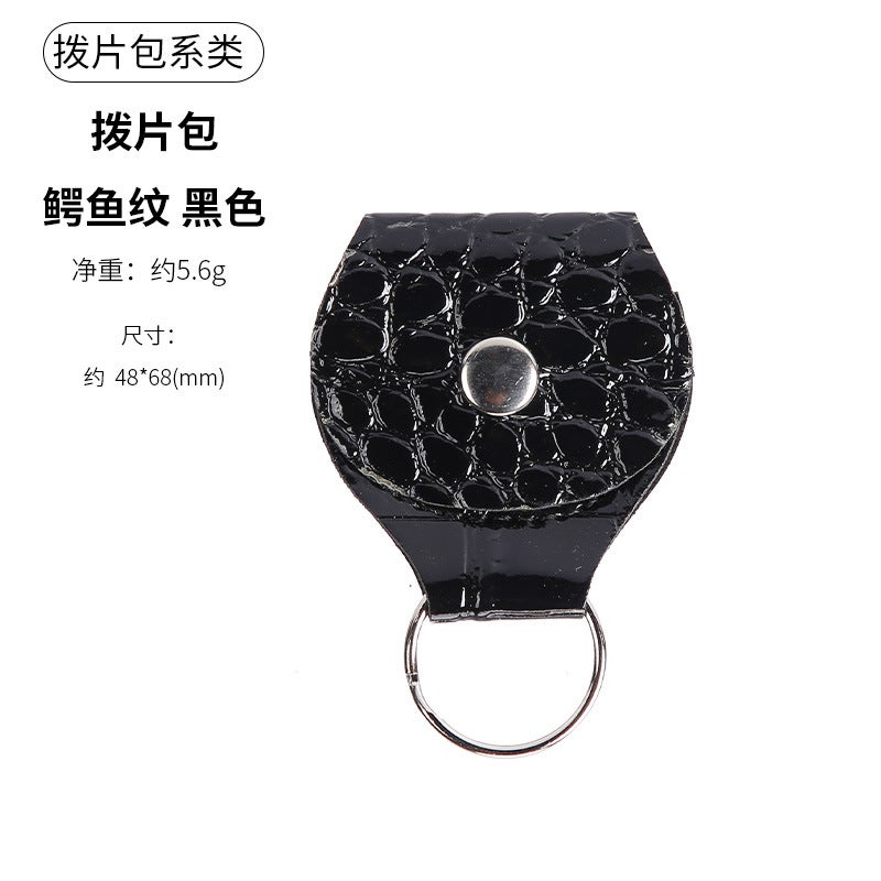 Generic Multi-Color Portable Multi-FunctionPaddle wallet [crocodile pattern] Black Paddle wallet [crocodile pattern] Black 