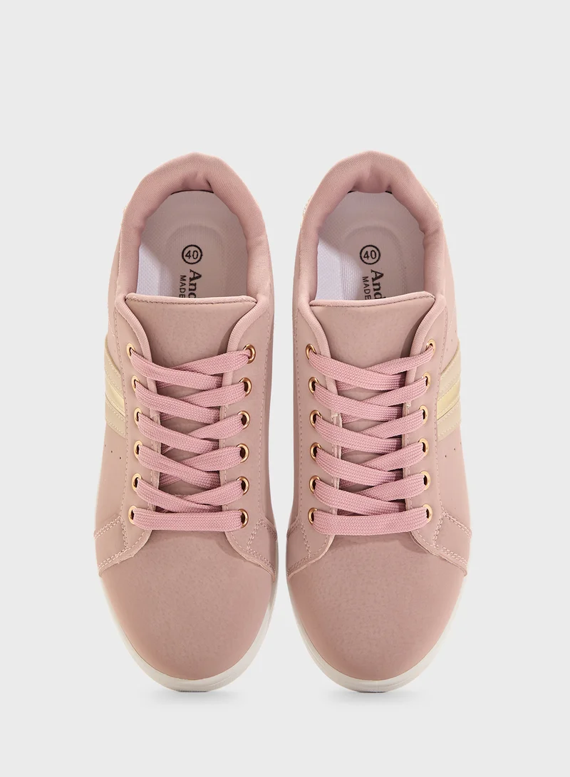 Andarina Metallic Stripe Sneaker