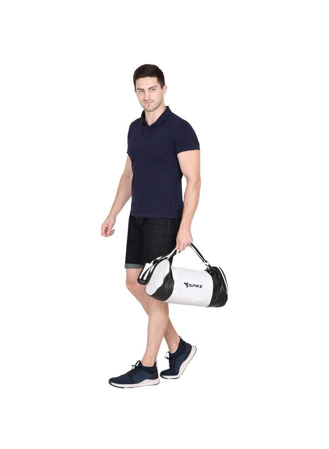 SPIKE Duffle 25L Leather Gym Bag For Men And Women With Accessory Pockets, Removable & Adjustable Strap For Travel Duffle For Gym, Sports, Training, Multicolor - Image 5