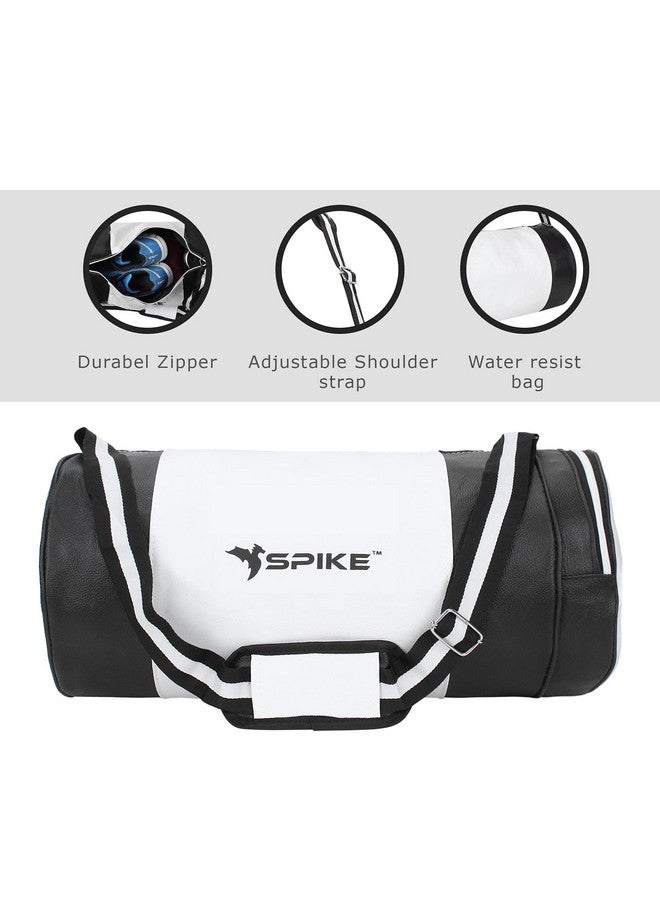 SPIKE Duffle 25L Leather Gym Bag For Men And Women With Accessory Pockets, Removable & Adjustable Strap For Travel Duffle For Gym, Sports, Training, Multicolor - Image 2