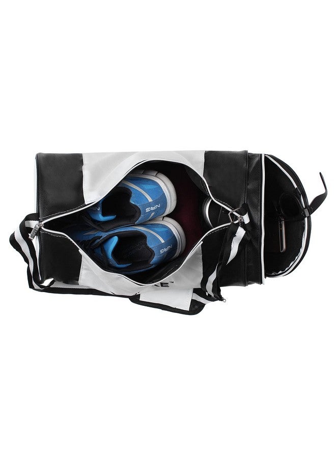 SPIKE Duffle 25L Leather Gym Bag For Men And Women With Accessory Pockets, Removable & Adjustable Strap For Travel Duffle For Gym, Sports, Training, Multicolor - Image 4