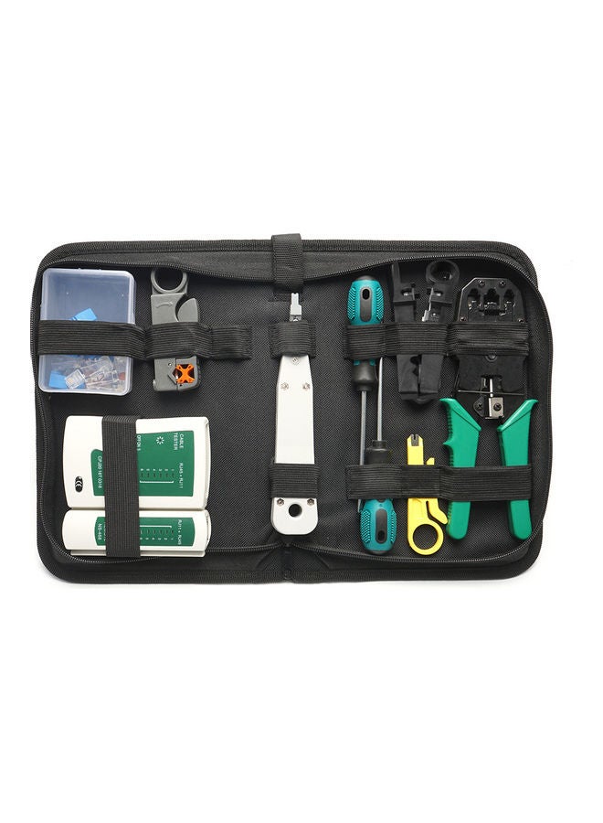 NIBEMINENT 14-Piece Portable Ethernet Network Hardware Bag Tool Multicolour - Image 1